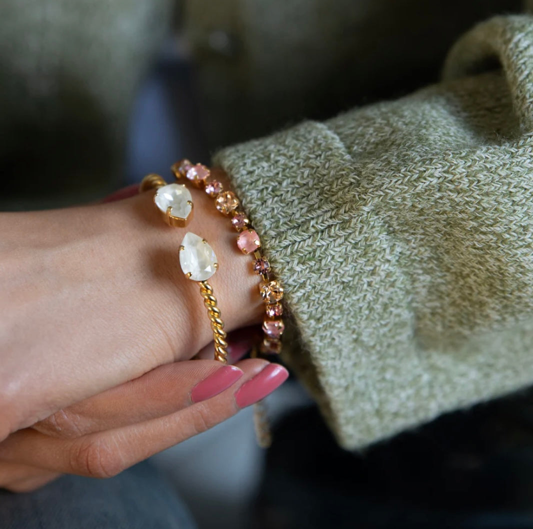 Caroline Svedbom Mini Drop bracelet Gold Linen Ignite