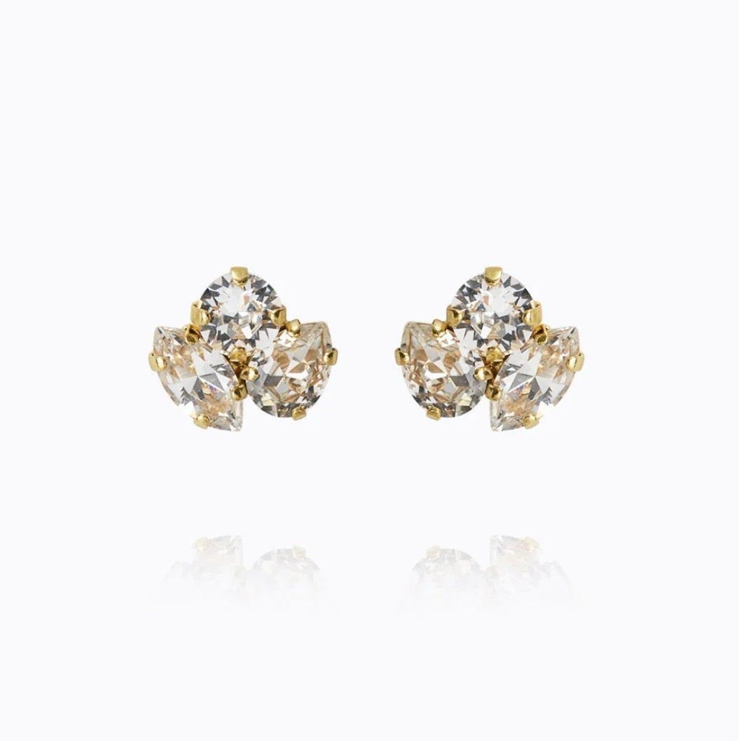Caroline Svedbom Ana earrings Gold Crystal