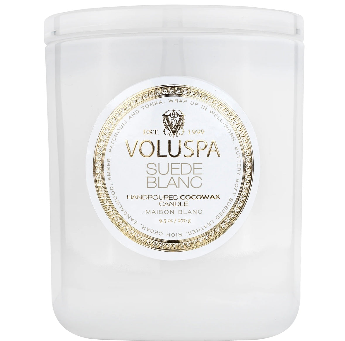 Voluspa Classic Boxed candle - Suede Blanc