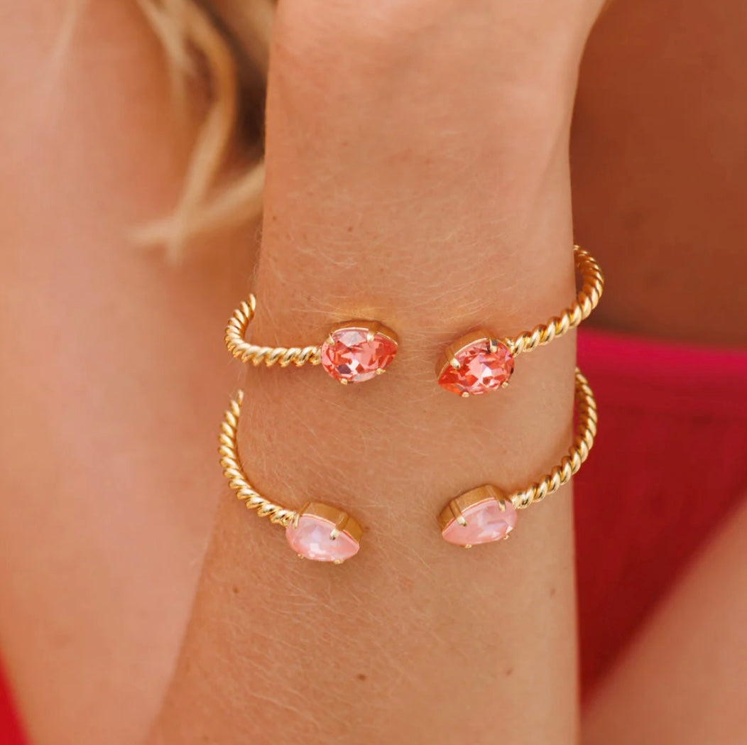 Caroline Svedbom Mini Drop bracelet Gold Flamingo Ignite