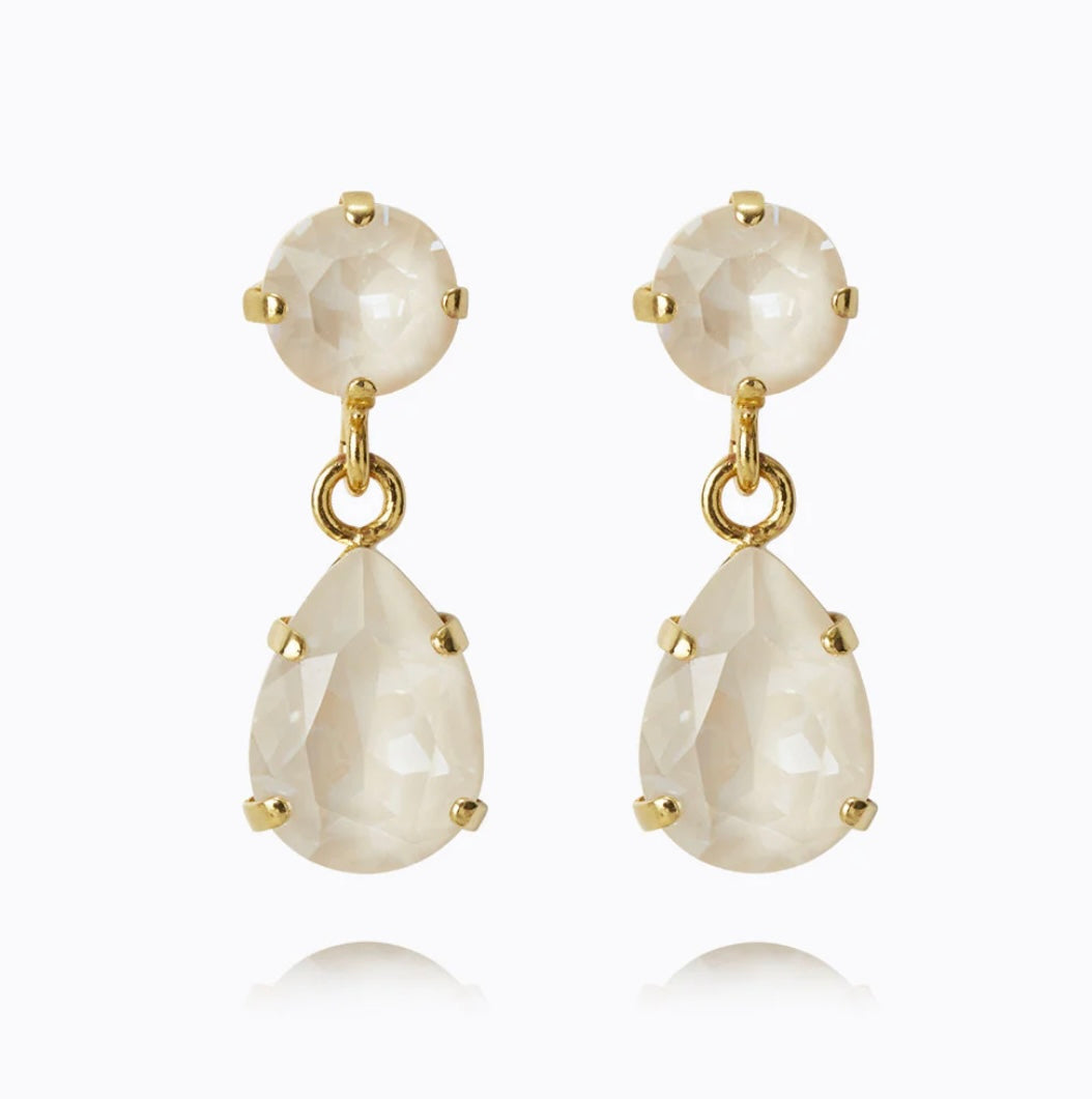 Caroline Svedbom Mini Drop earrings Gold Linen Ignite