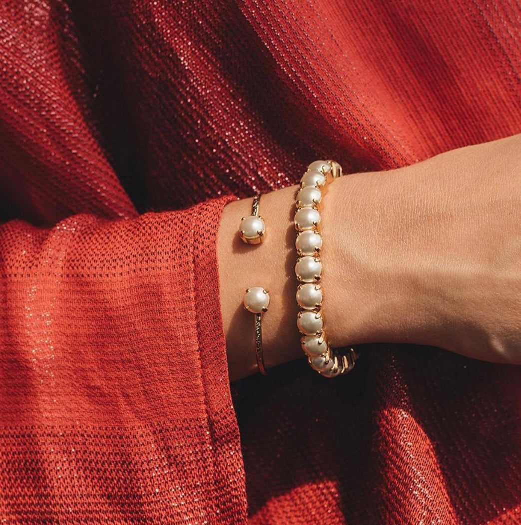 Caroline Svedbom Gia bracelet Gold Pearl