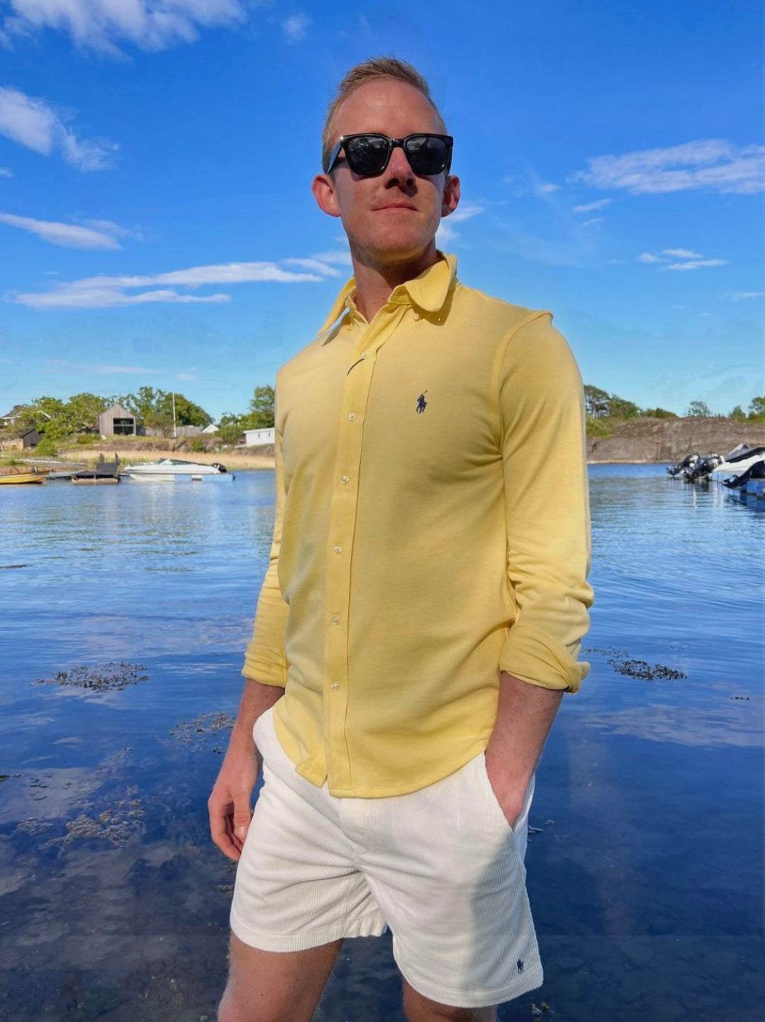 Polo Ralph Lauren Mesh shirt - Yellow
