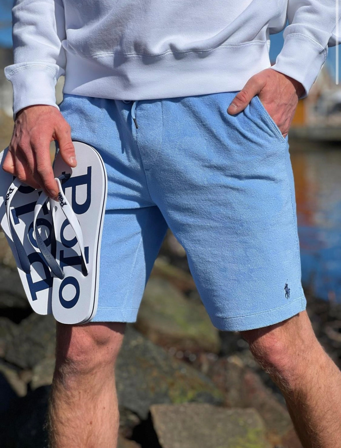 Polo Ralph Lauren Frotê shorts - Austin Blue