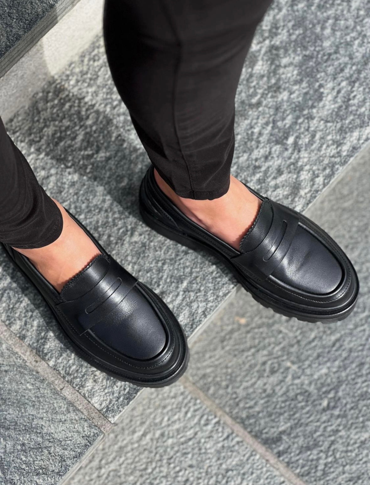 Jim Rickey Penny Cow Leather loafer - Black