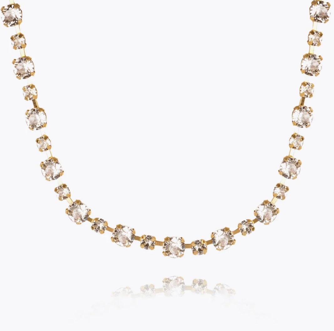 Caroline Svedbom Calanthe necklace Gold Crystal