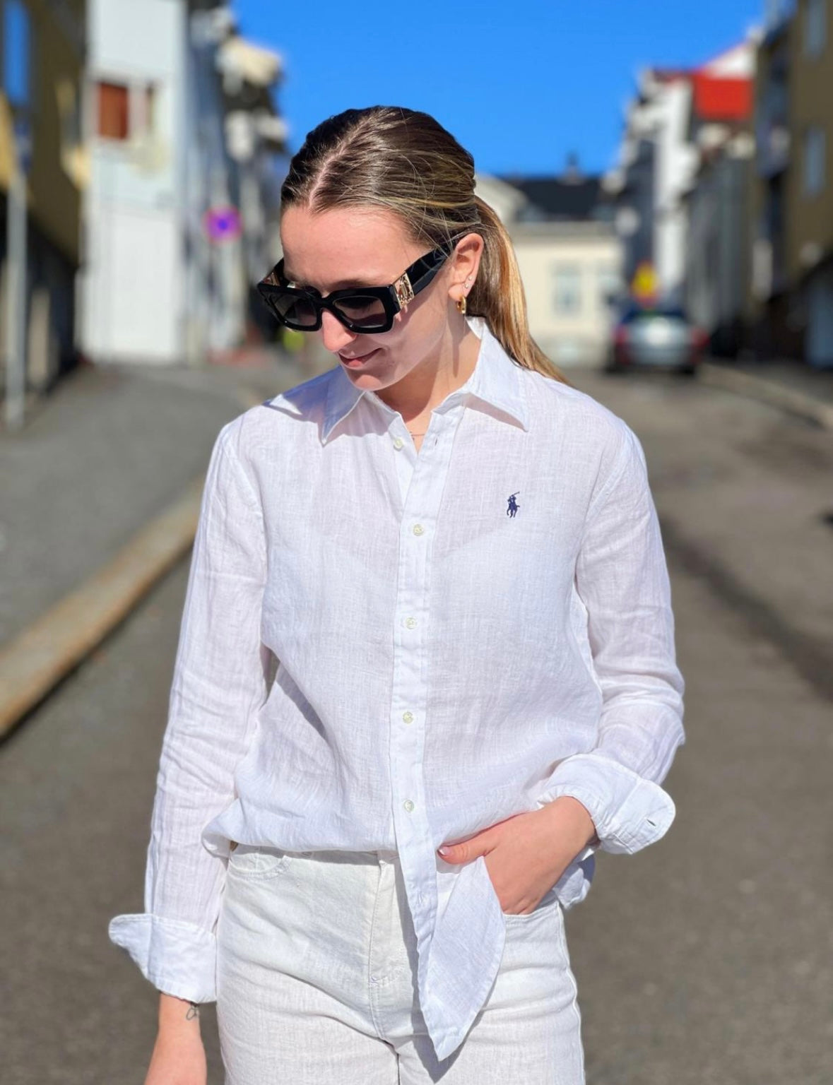 Polo Ralph Lauren Linen shirt  - White
