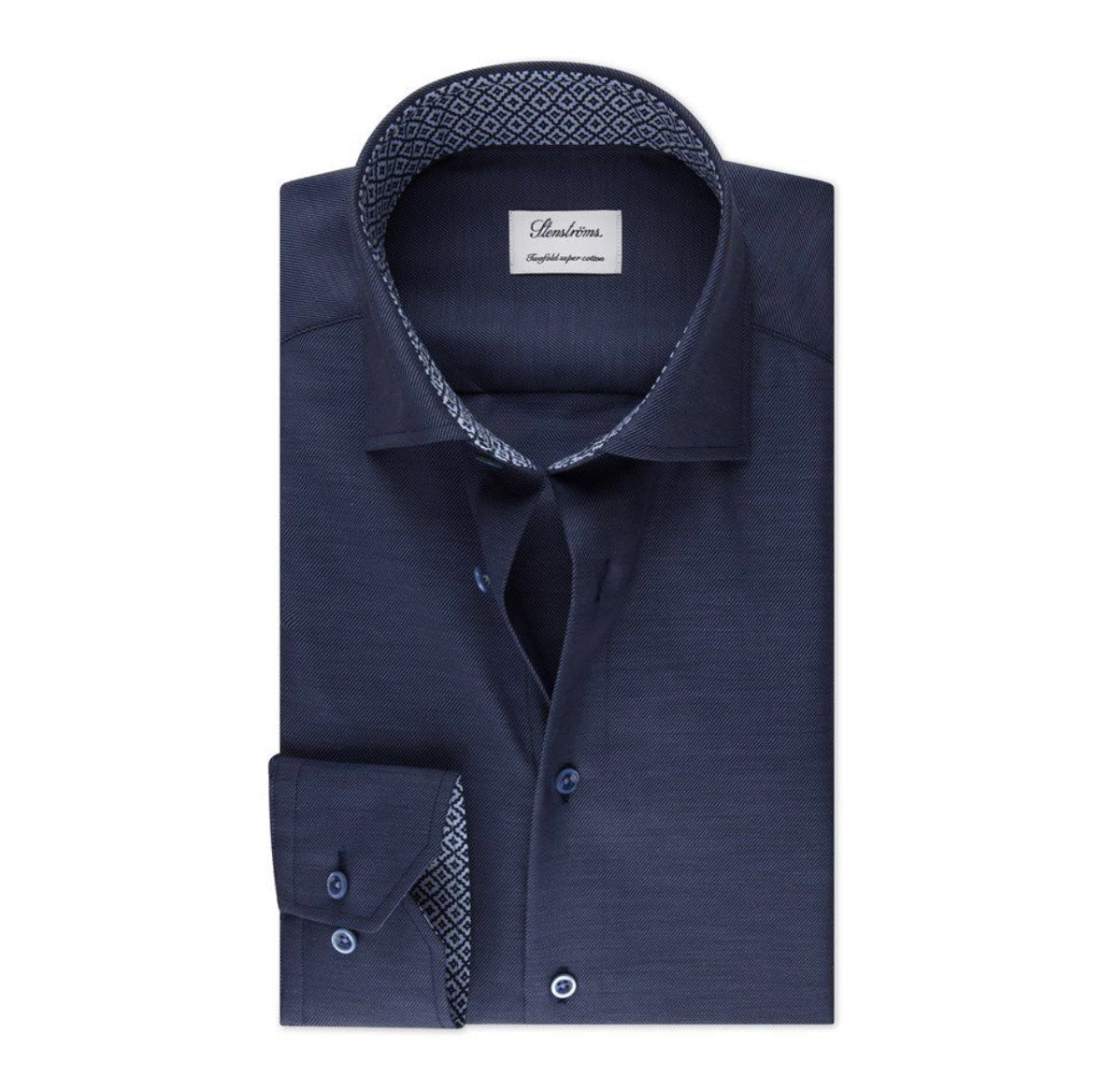 Stenströms Contrast shirt slimline - 784751 0519 180