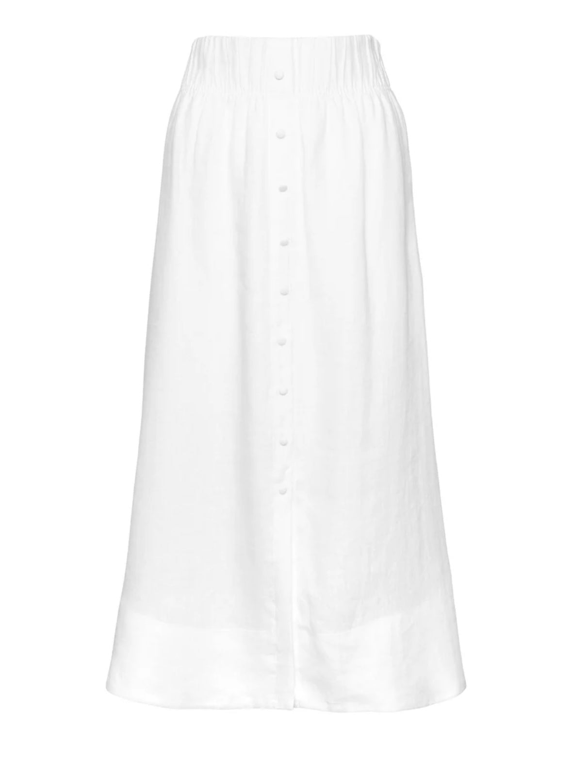 Ella&il Thea Linen skirt - White