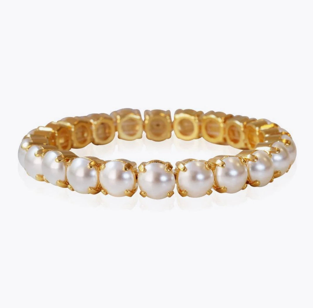 Caroline Svedbom Gia bracelet Gold Pearl