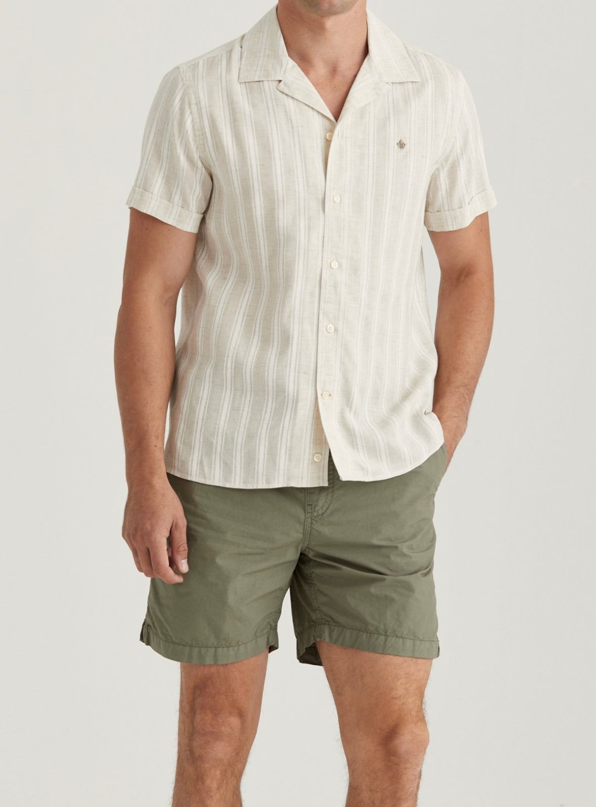 Morris Printed Short Sleeve shirt - Offwhite