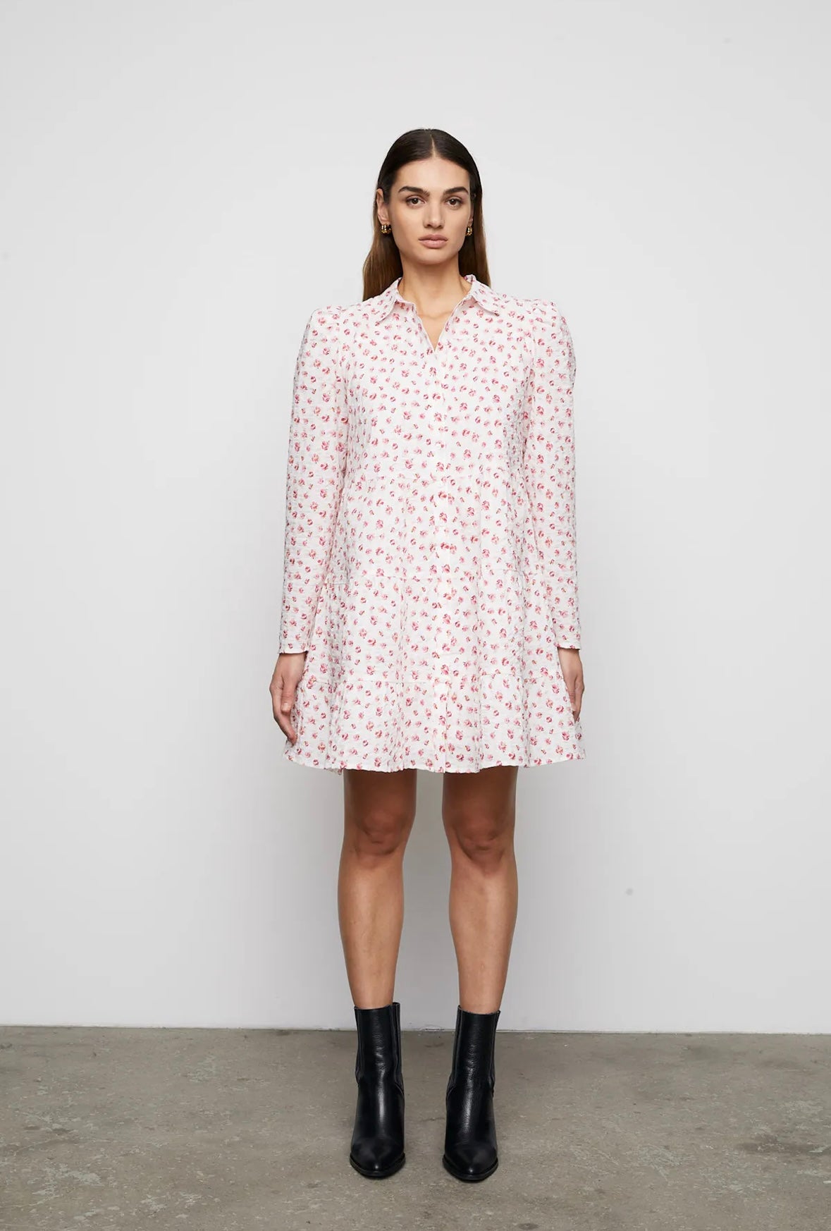 Camilla Pihl Comma Crepe dress - White Berry Print