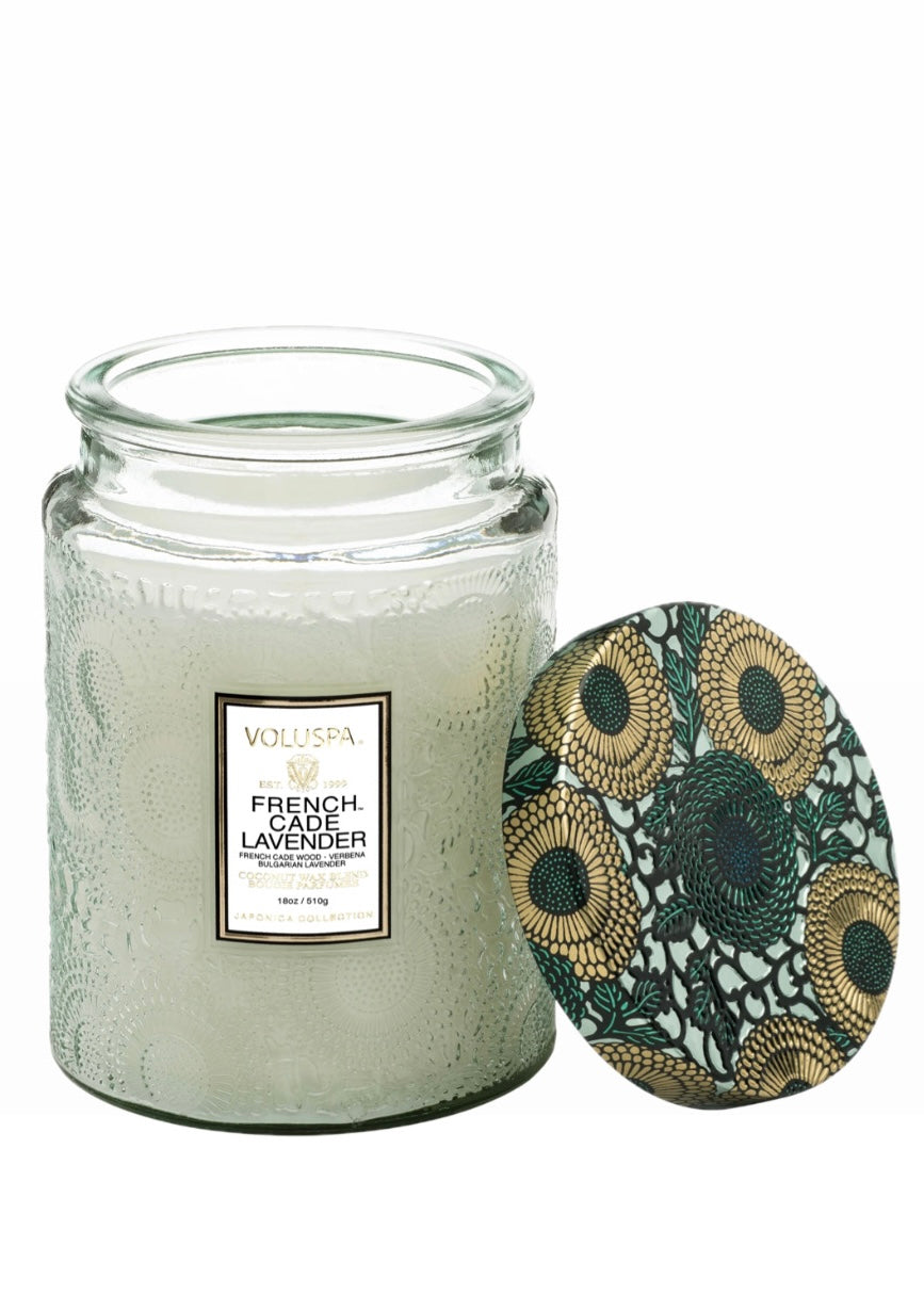 Voluspa Large Jar candle - French Cade & Lavender