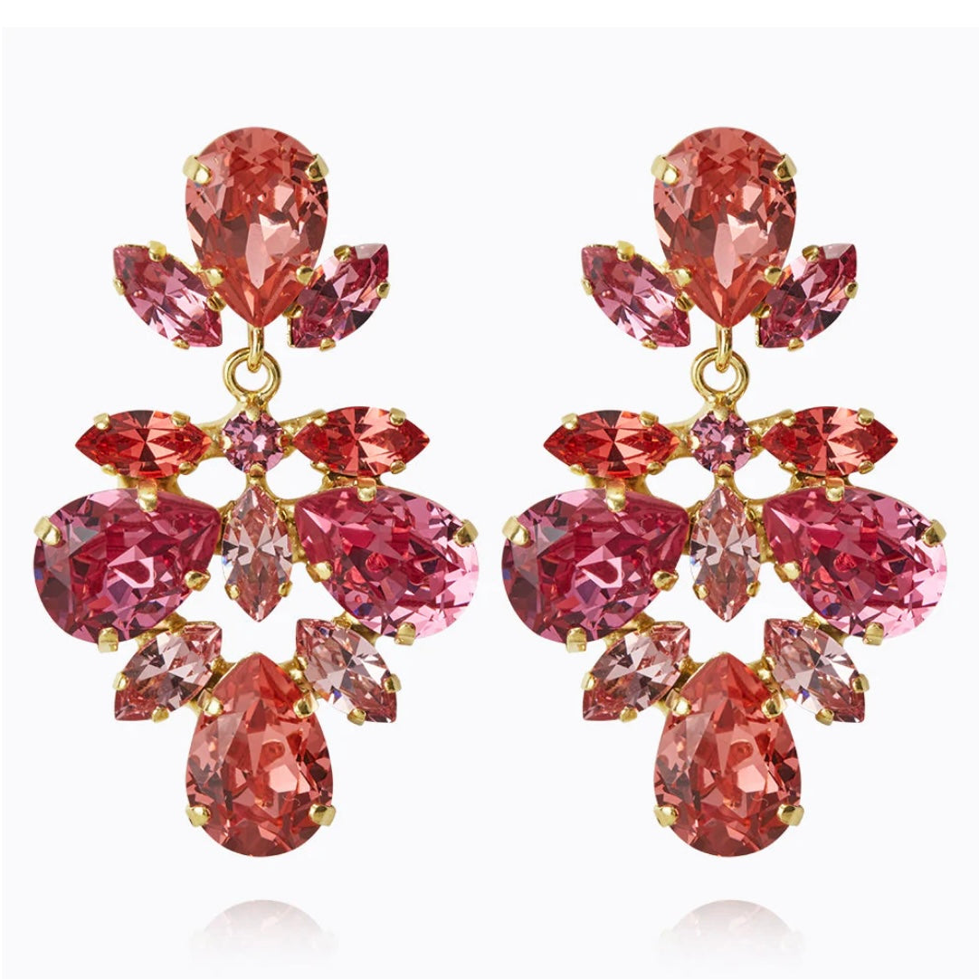 Caroline Svedbom Selene earrings Gold Sunset Combo