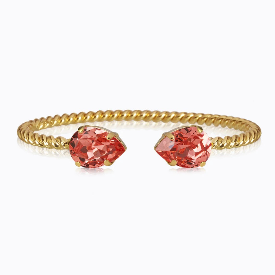 Caroline Svedbom Mini Drop bracelet Gold Rose Peach