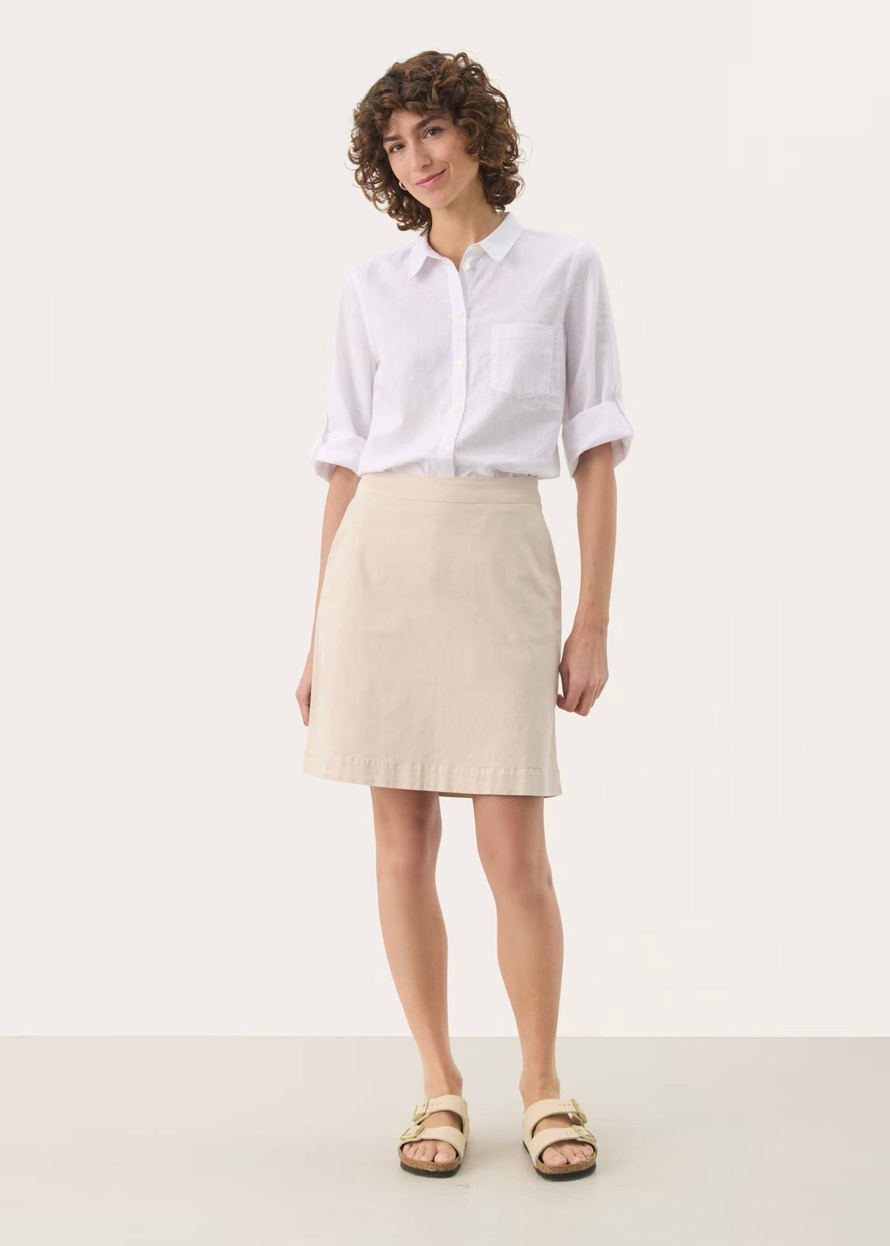 Part Two Evensas skirt - French Oak