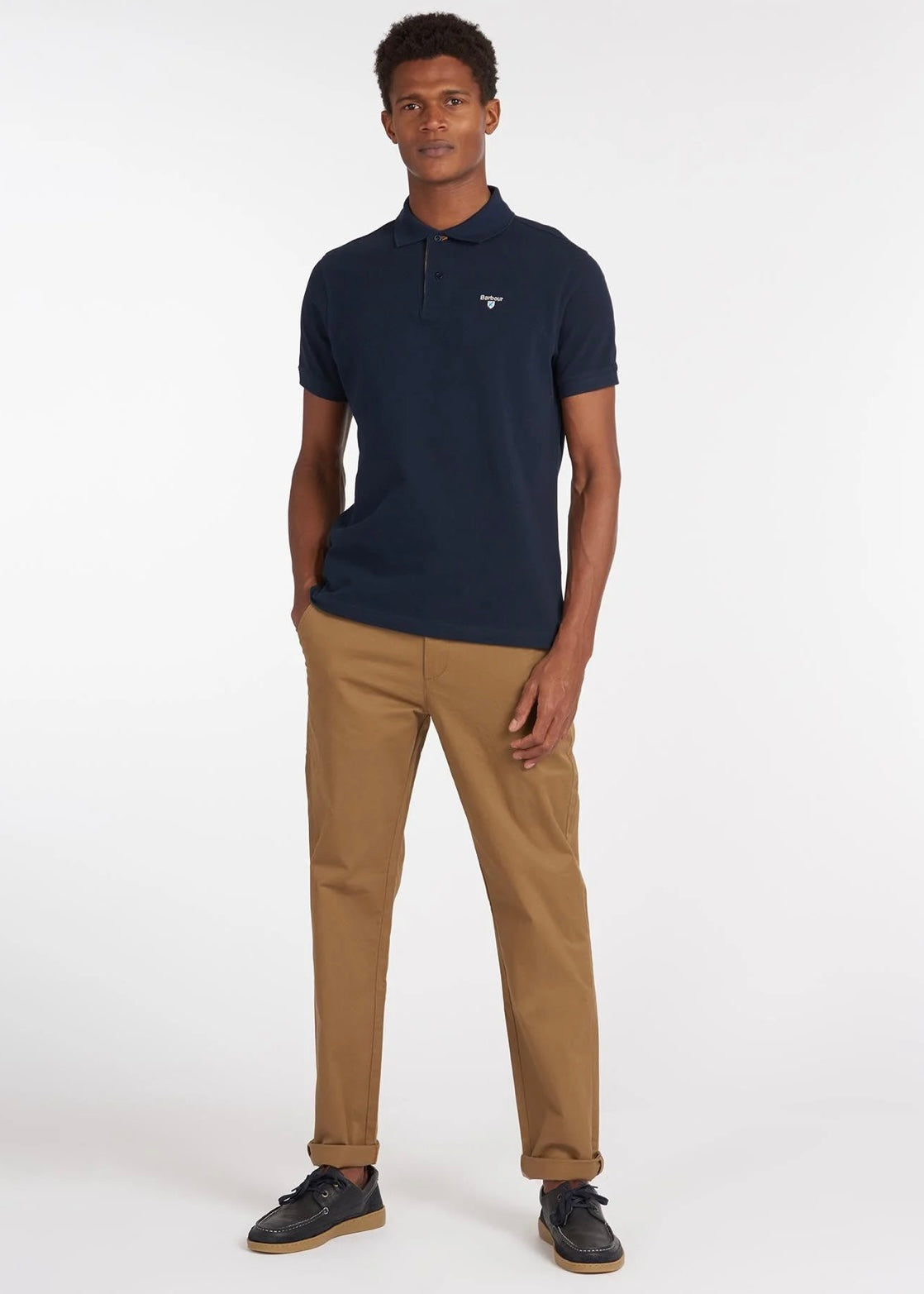 Barbour Tartan Polo pique - New Navy