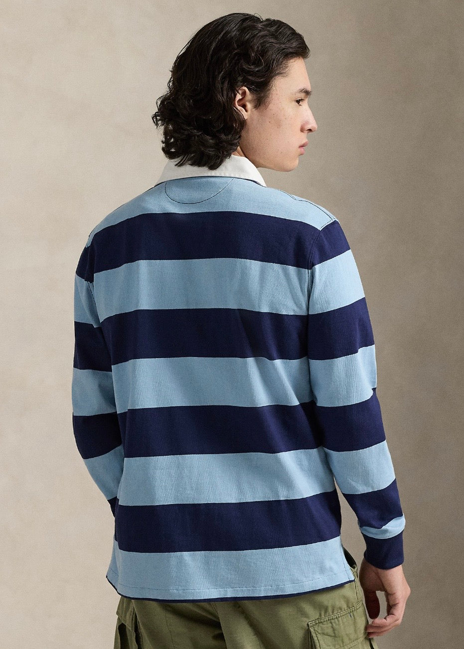 Rugby Shirt Powder Blue/Newport Navy