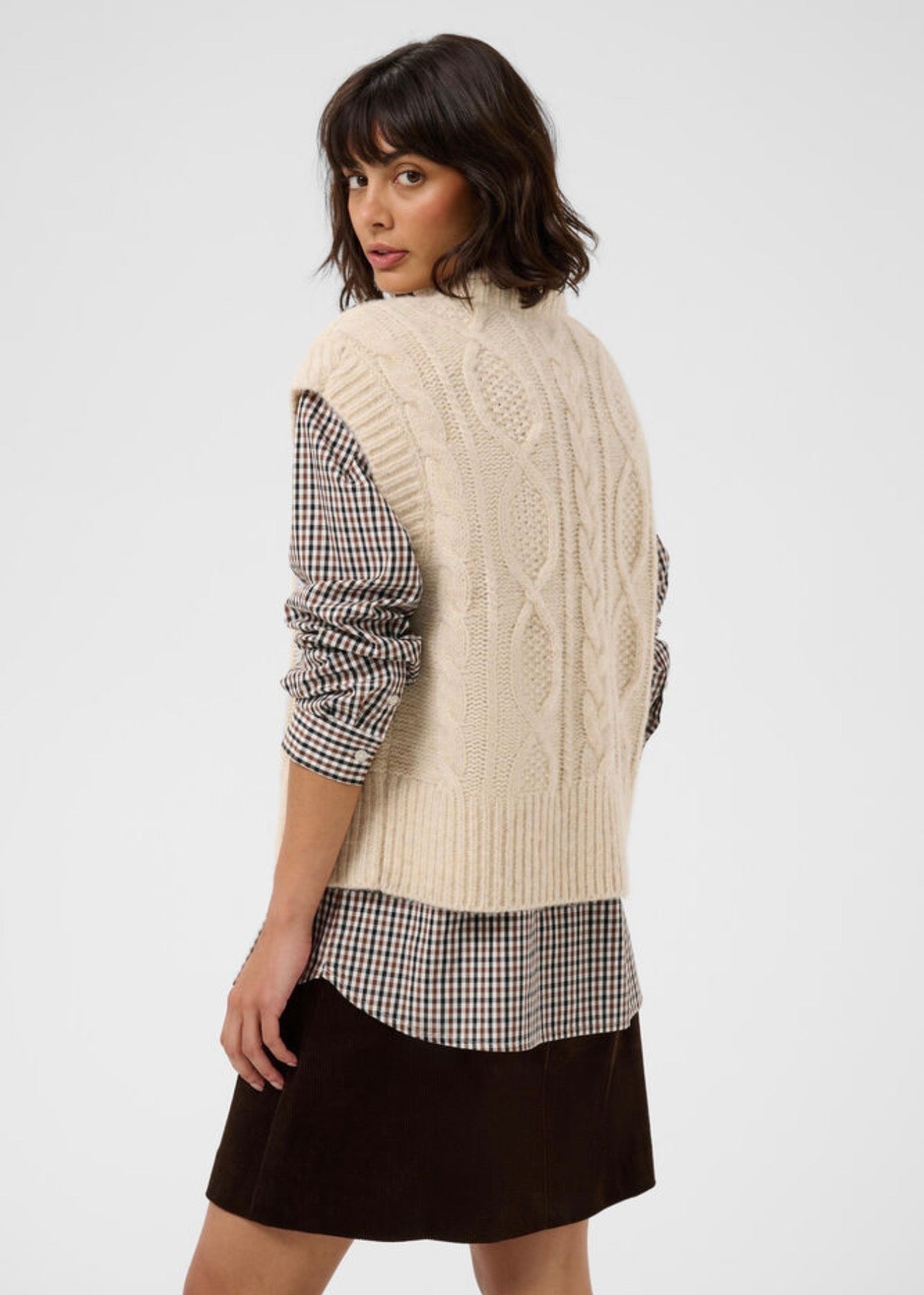 Chanina Waistcoat Whitecap Melange