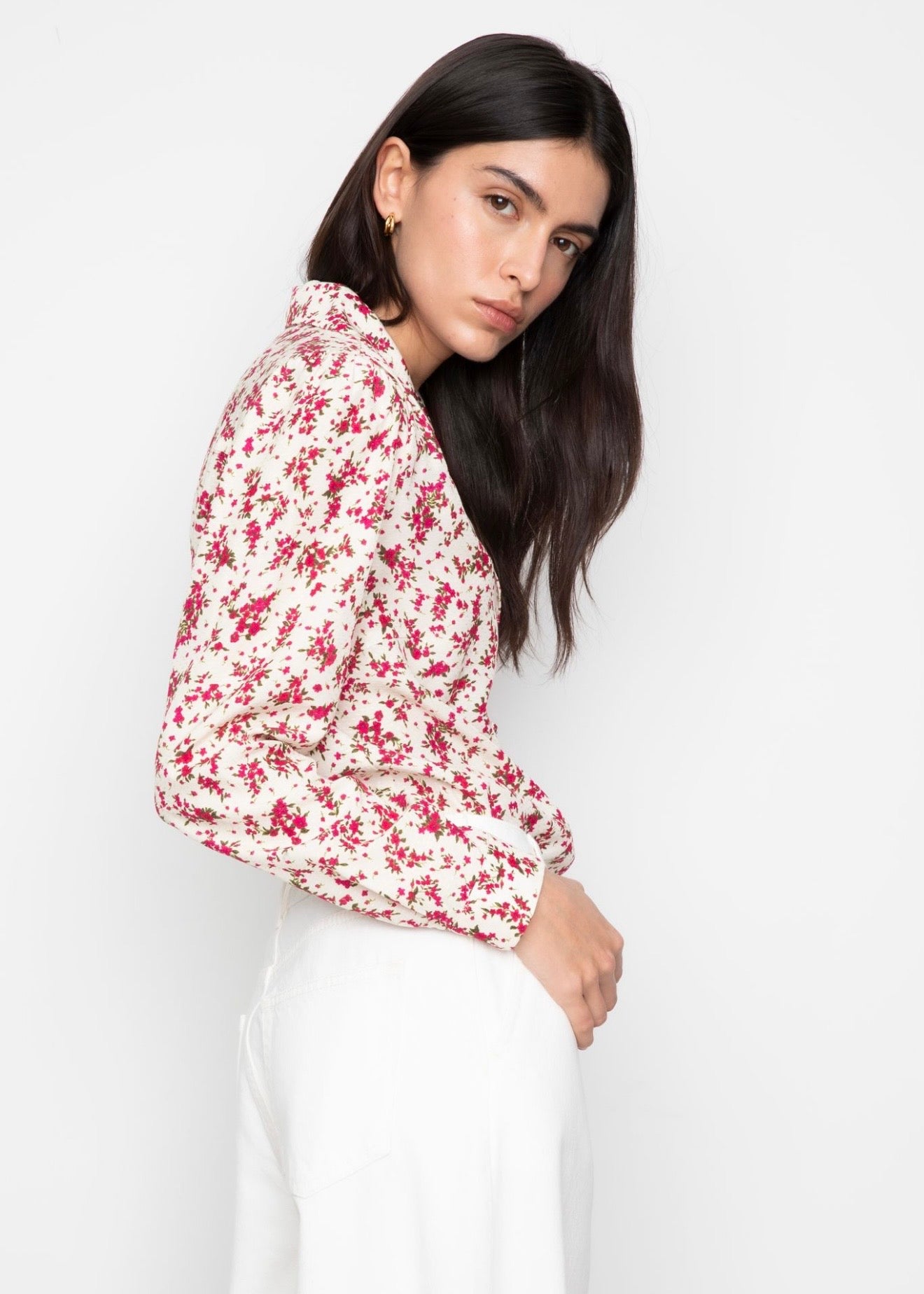 Lu Lu Blouse Berry Print