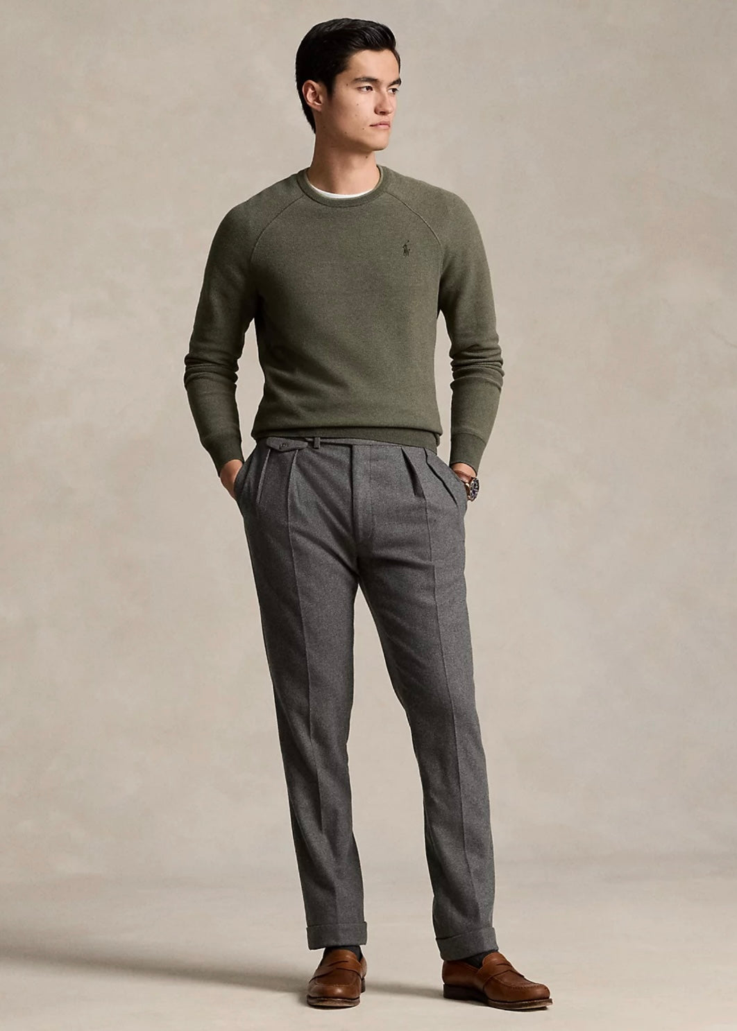 Polo Ralph Lauren Cotton sweater - Olive Combo