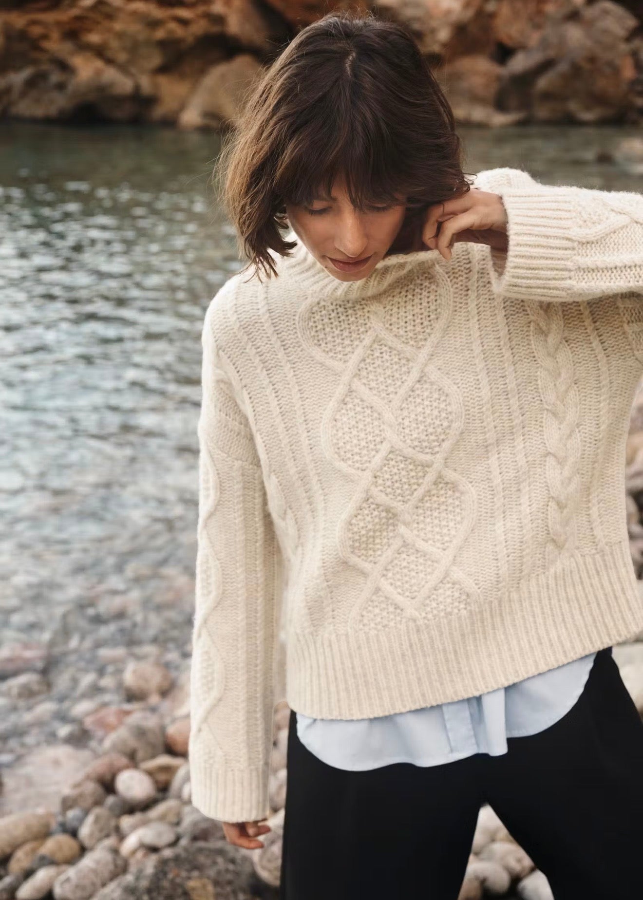 Channa Pullover Whitecap Melange