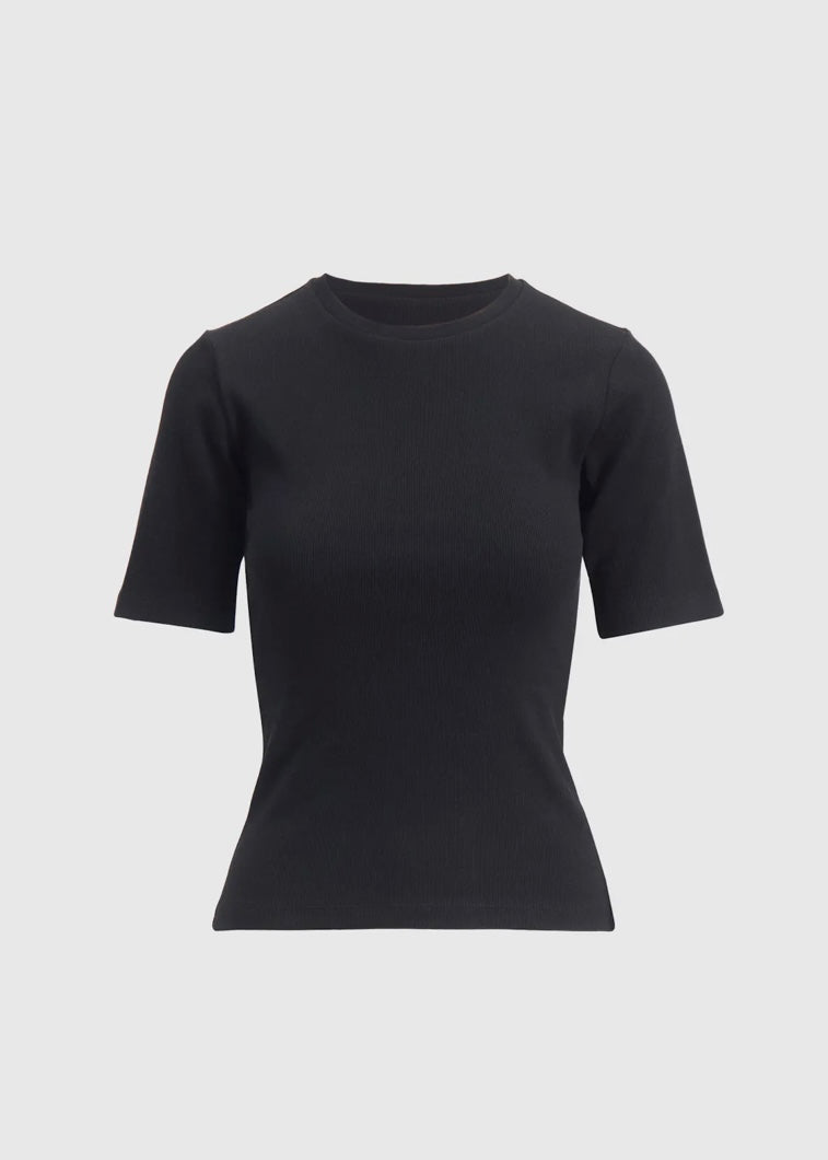 Camilla Pihl Pippa Rib tee - Black