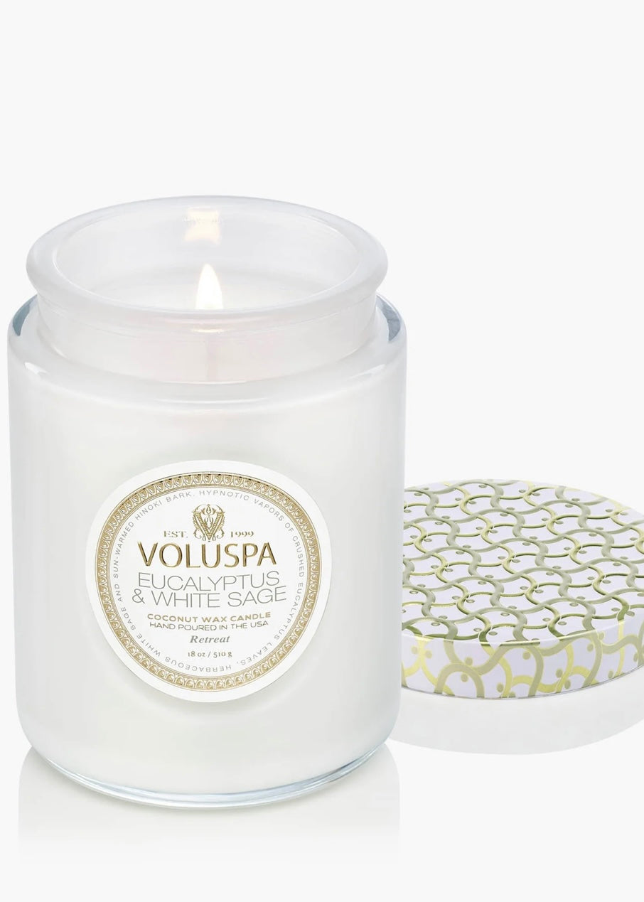 Large Jar Eucalyptus & White Sage