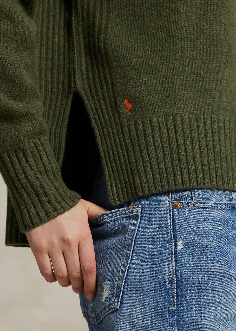 Turtleneck sweater Spruce Heather