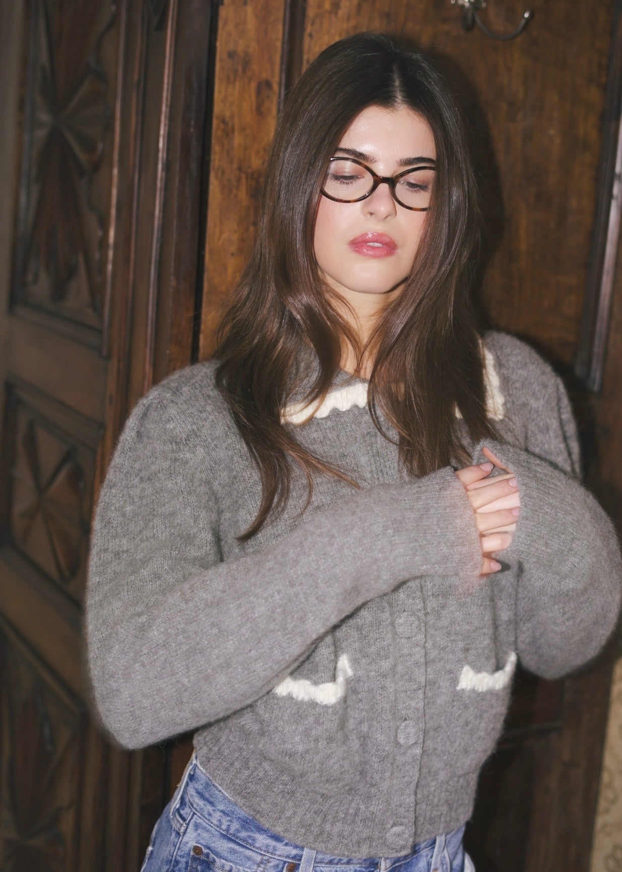 Isabella Cardigan Grey Melange