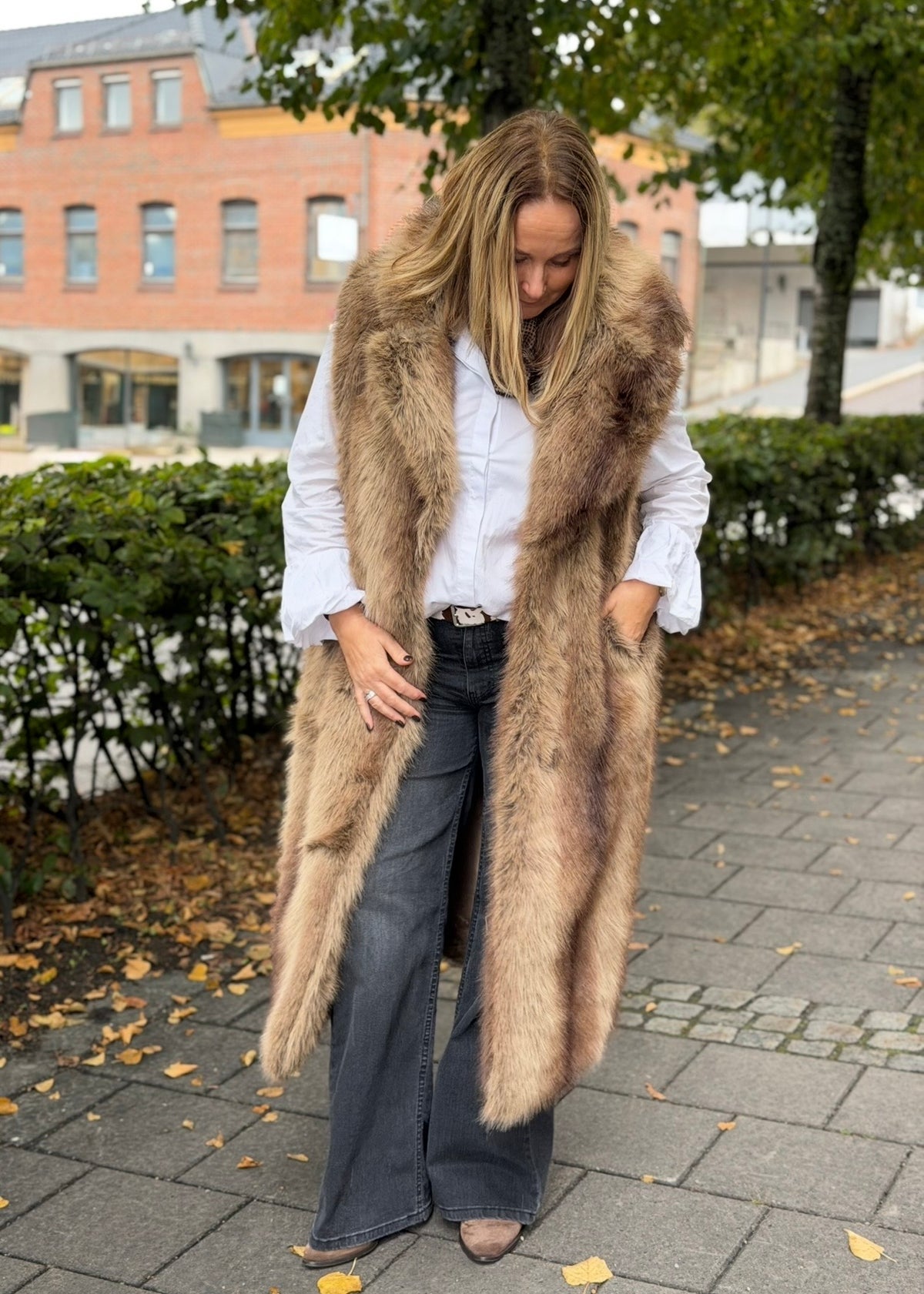 St. Moritz Fuskepels Vest Ulv
