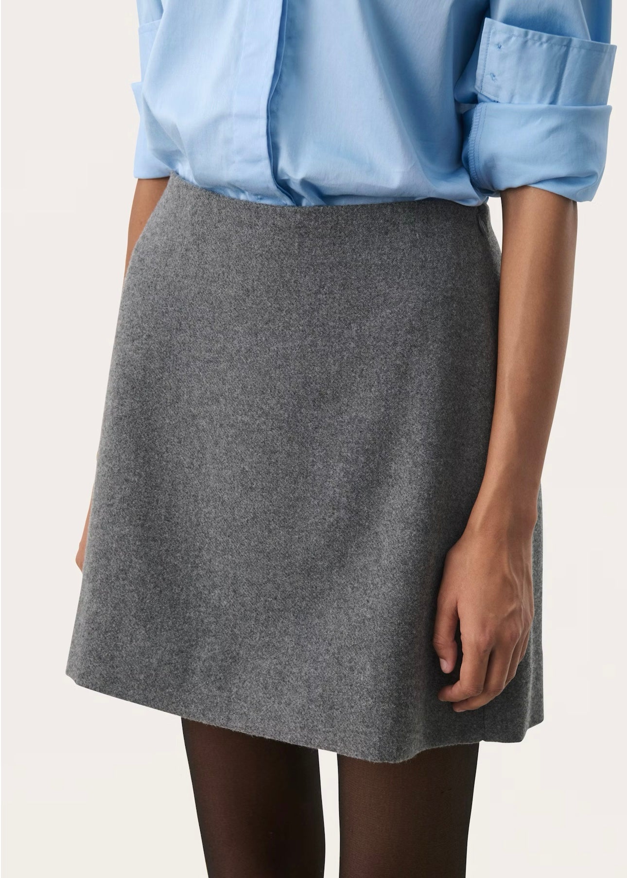Julissa skirt Gray Flannel Melange