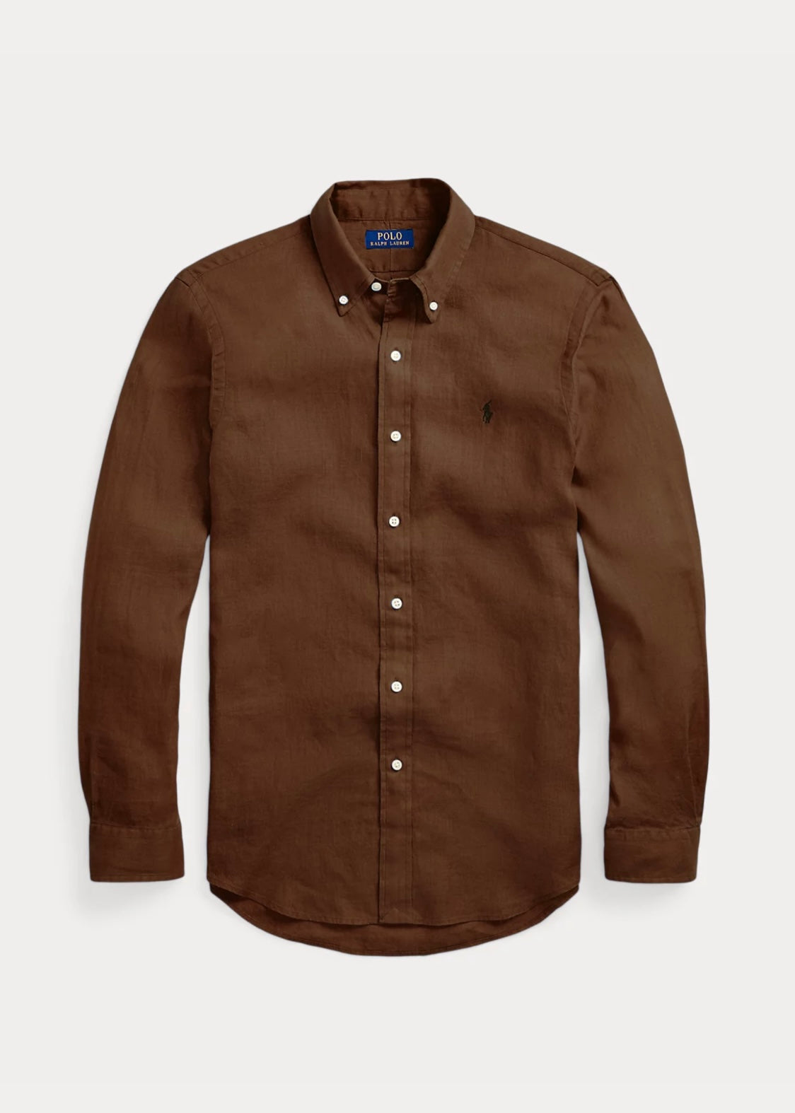 Polo Ralph Lauren Linen shirt custom fit - Chocolate Mousse