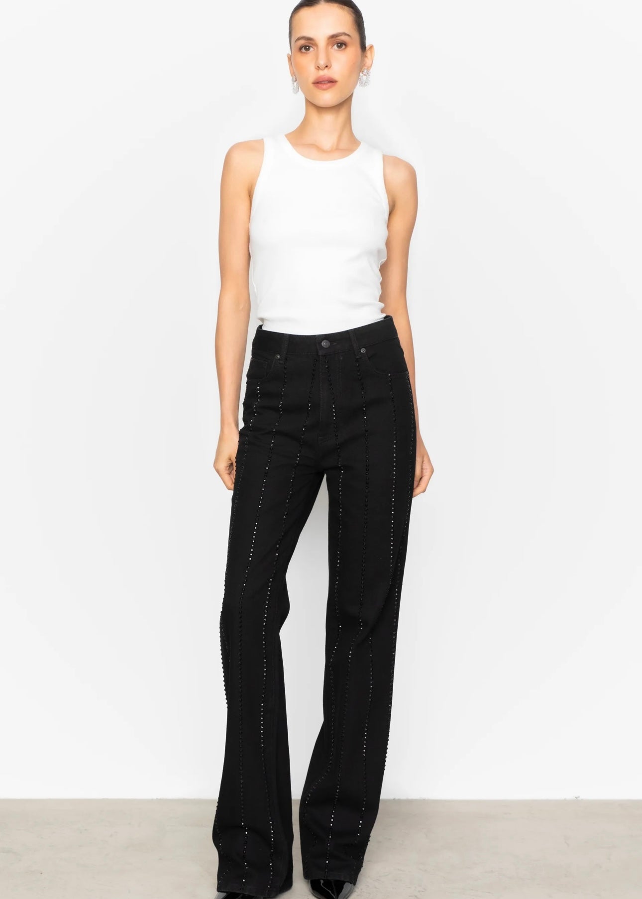 Luca Embellished Black