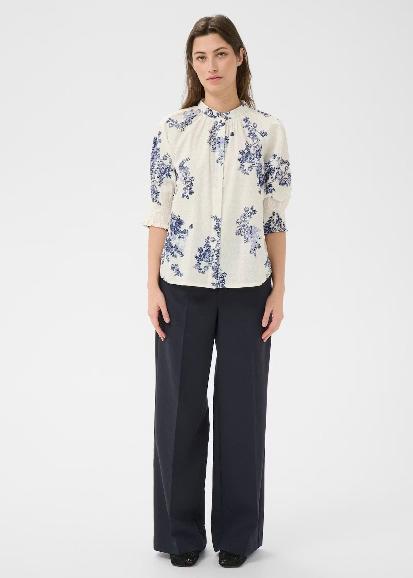 Almeras Shirt Blue Shadow Flower