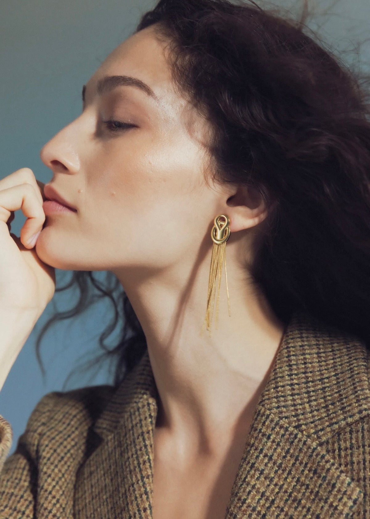 The Flounce Earrings Gold