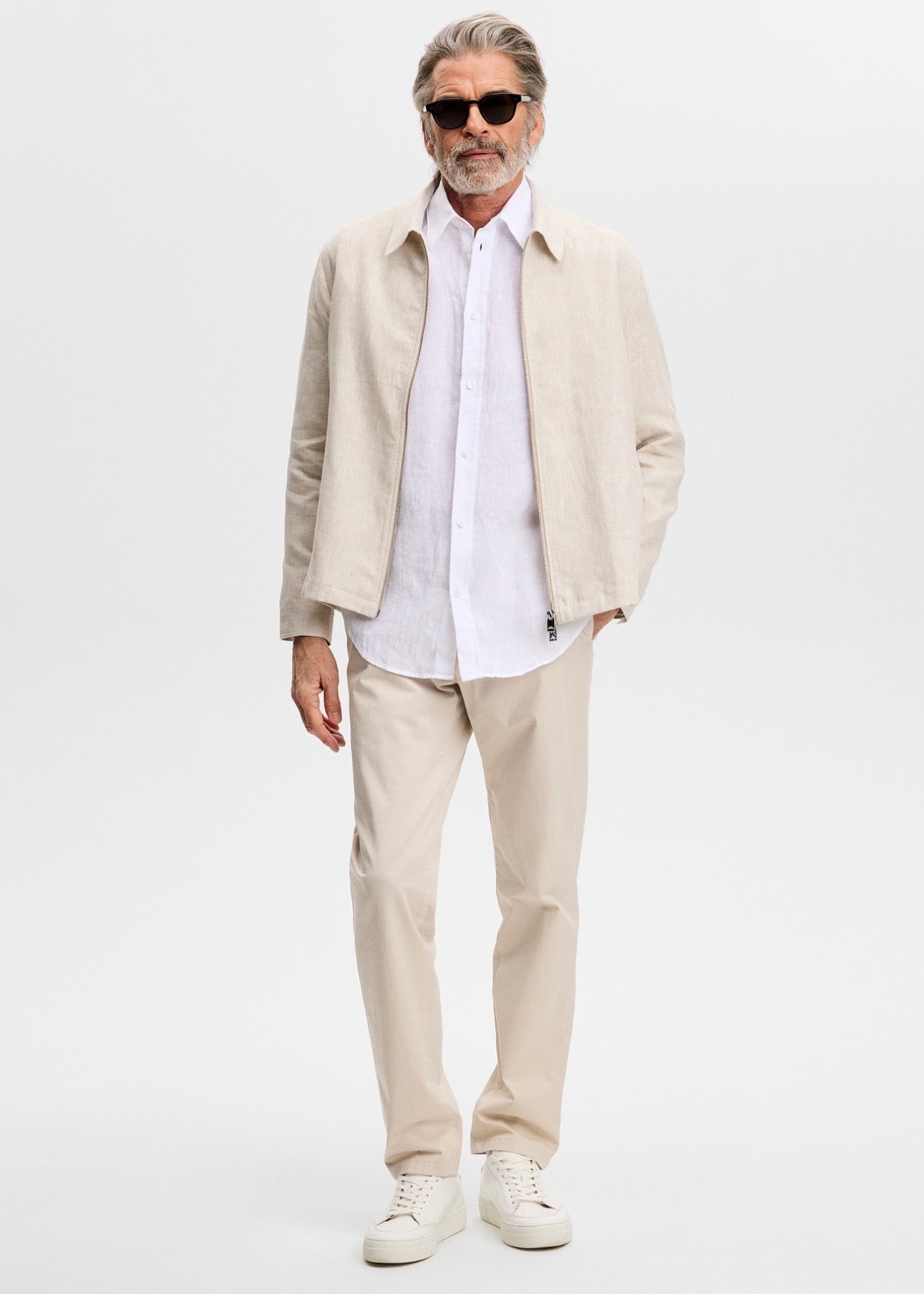 Chaze Cotton Stretch Pants Moonbeam