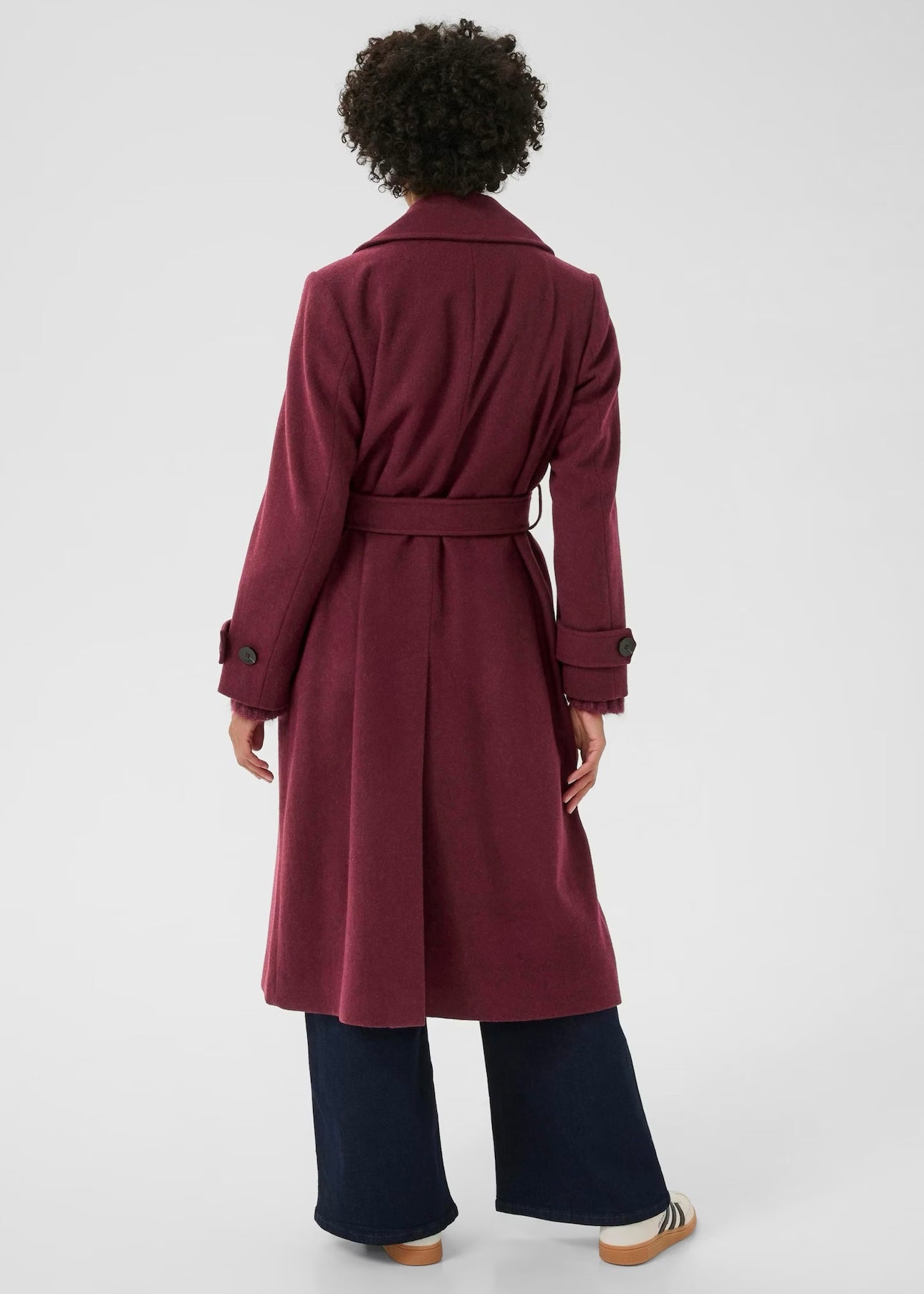 Synne coat Tawny Port Melange