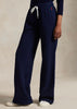 Fleece Wide Sweatpants Cruise Navy
