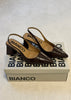 BIAMaralyn Slingback Embossed Brown Croco
