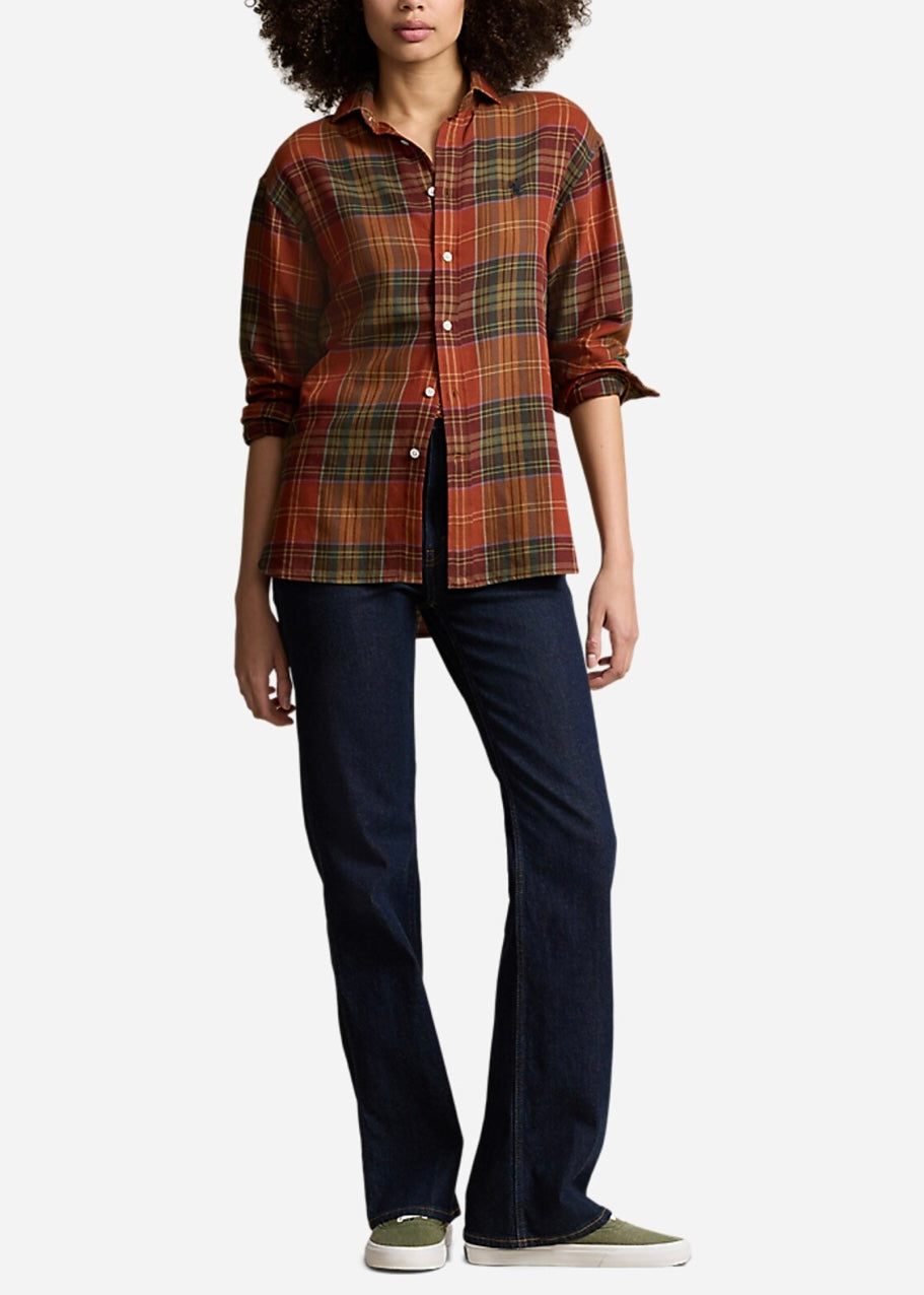 Polo Ralph Lauren Cotton/Wool shirt - Orange Multi Plaid