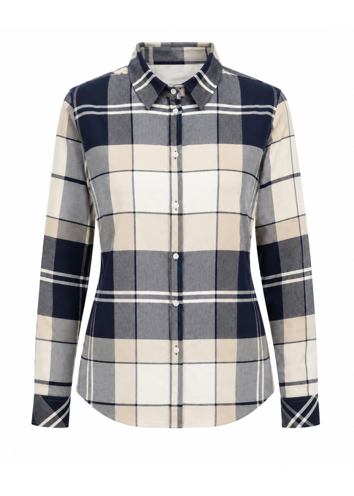 Anna Shirt Light Birchwood Dress Tartan