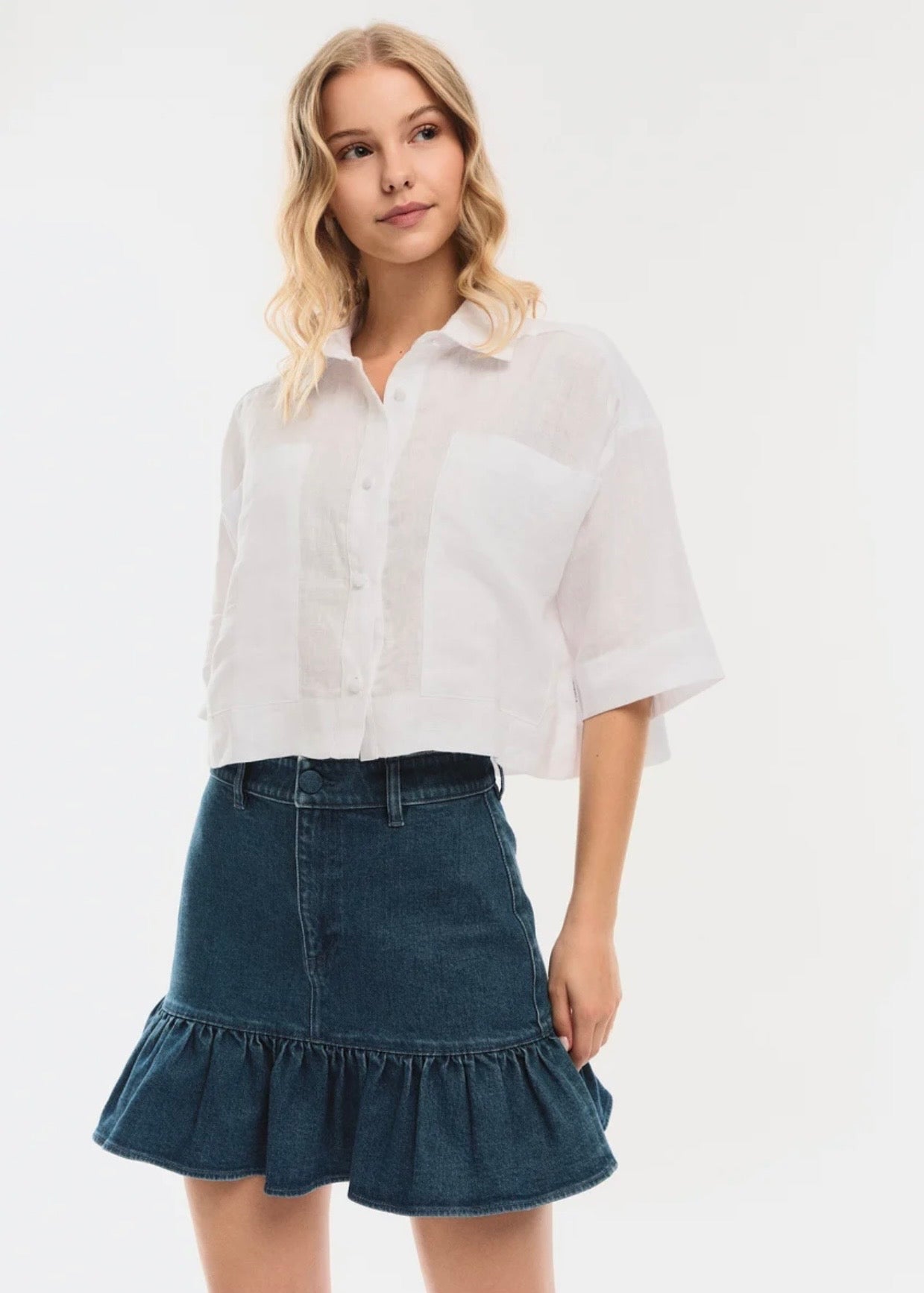 Kajsa Denim Skirt Denim Medium Wash