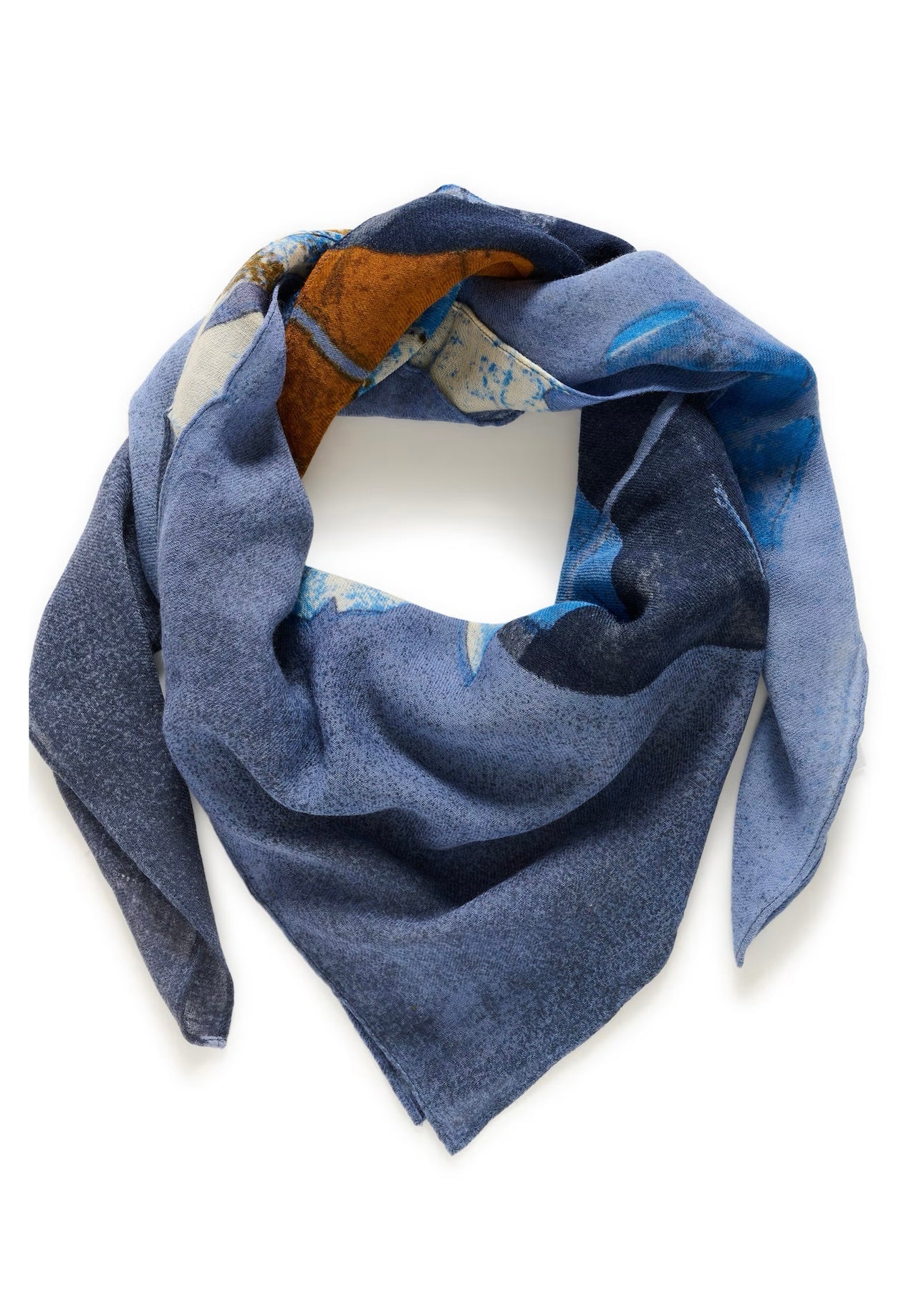 Felisia scarf Blue Leaf