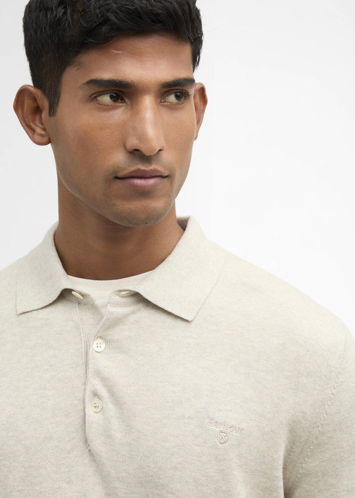 Pima Cotton Knitted Polo Neutral