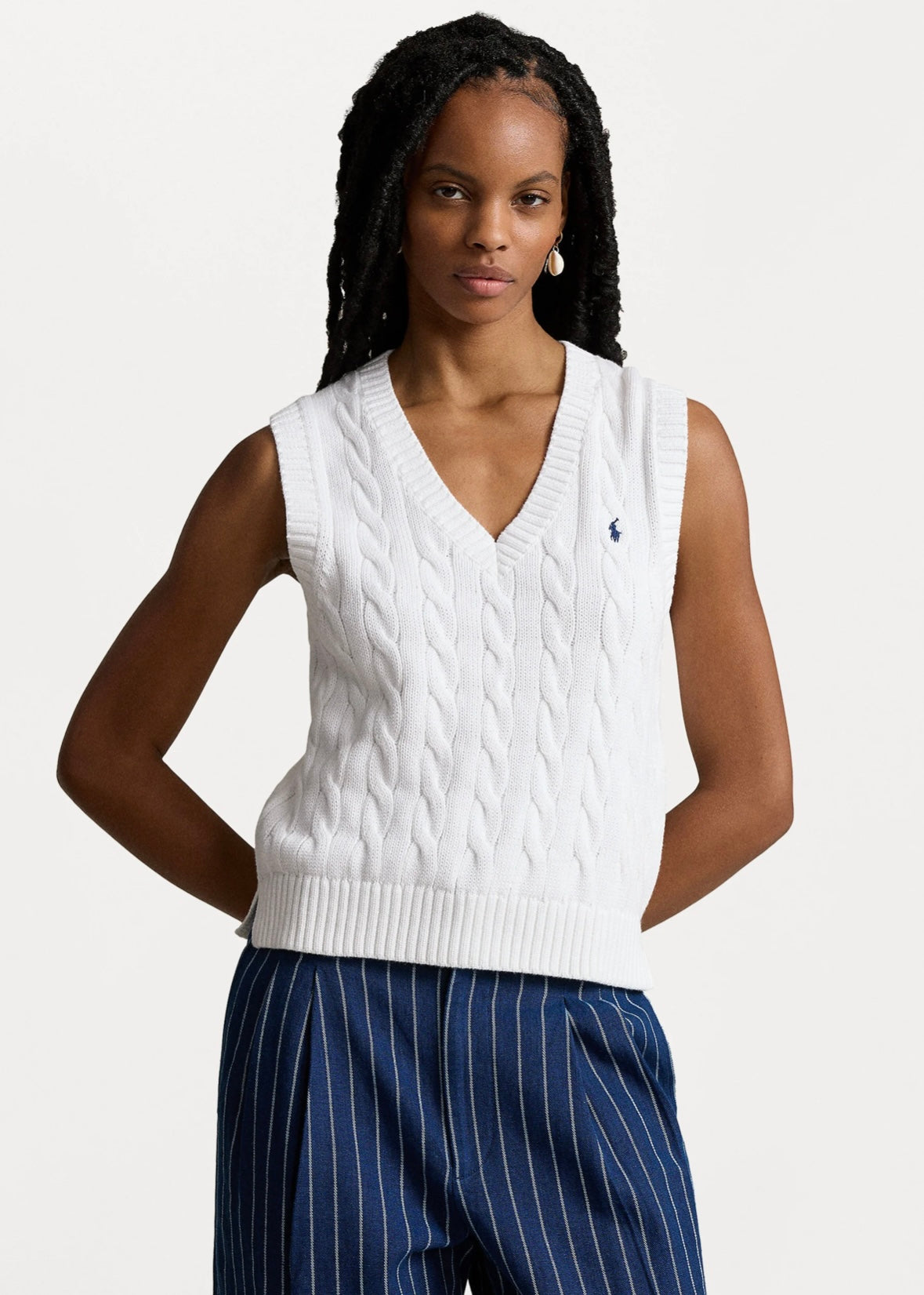 Polo Ralph Lauren Cable vest - White