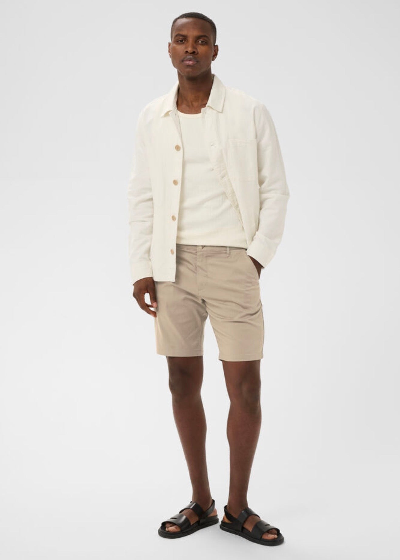Thomas Shorts Plaza Taupe