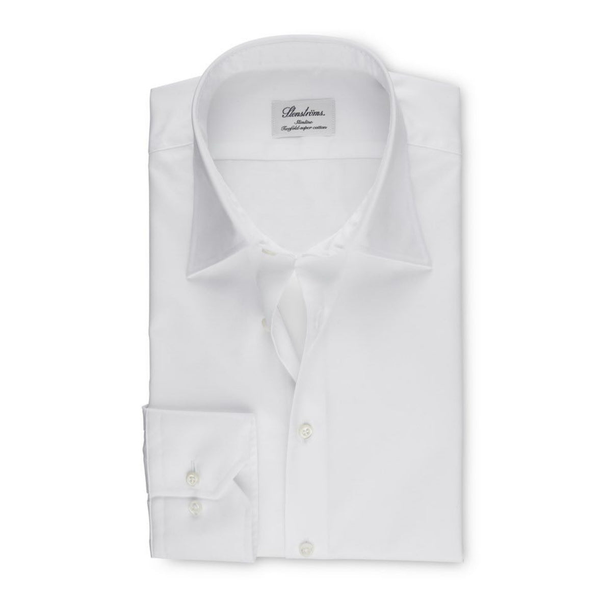 Stenströms shirt fitted body - White