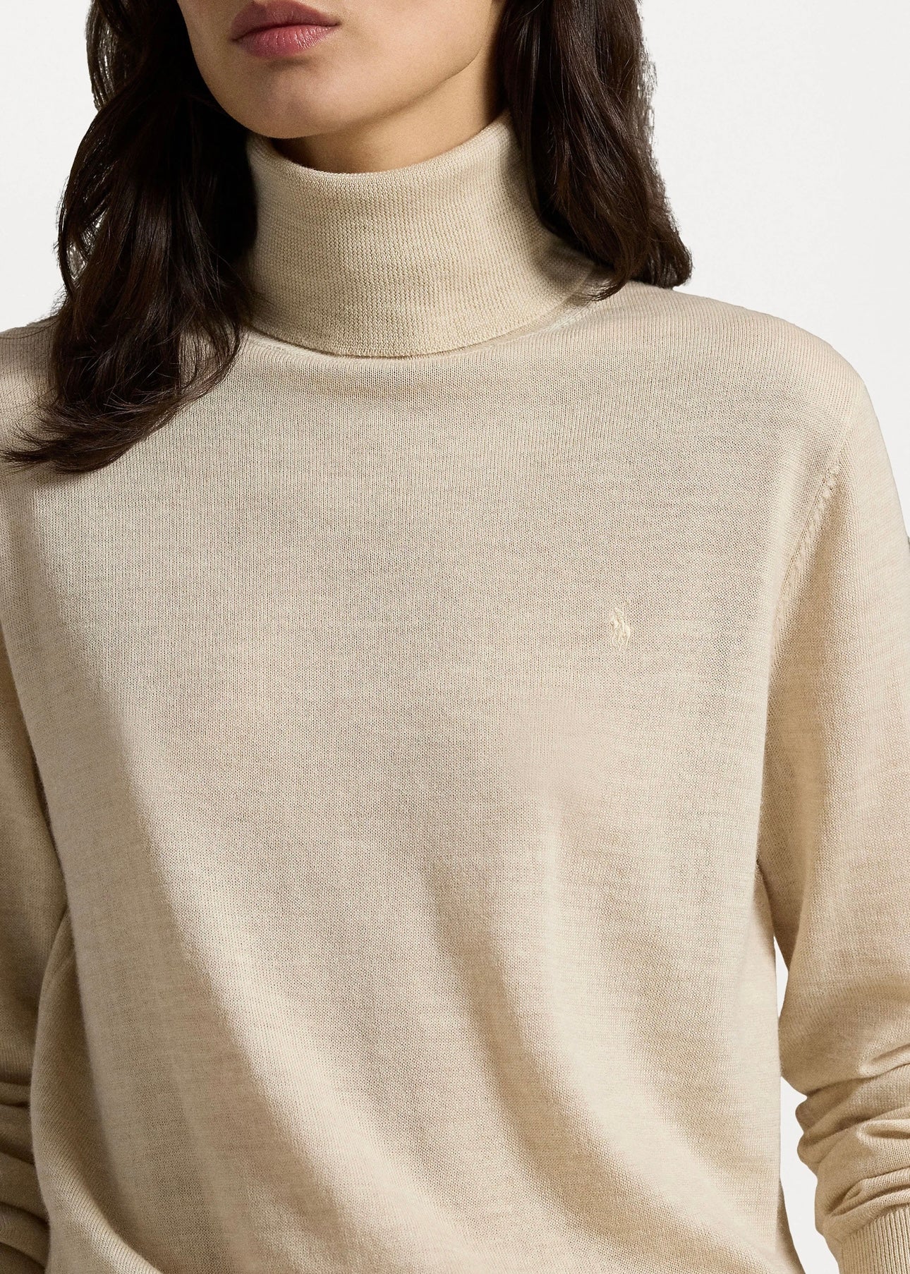 Polo Ralph Lauren Merino rollerneck - Almond Heather