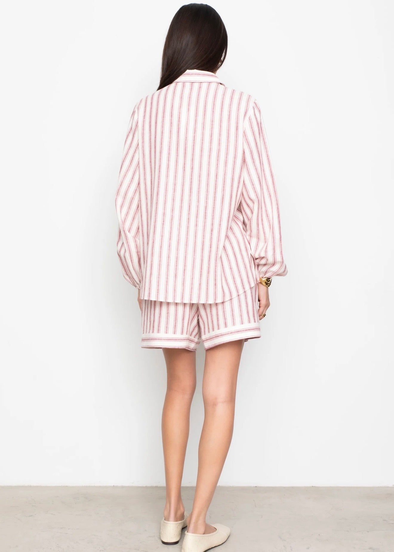 Lilia Short Berry Stripe